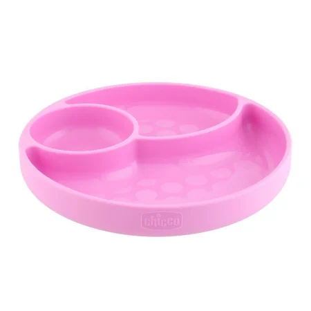 Chicco Silicone diskur bleikur m hólfum