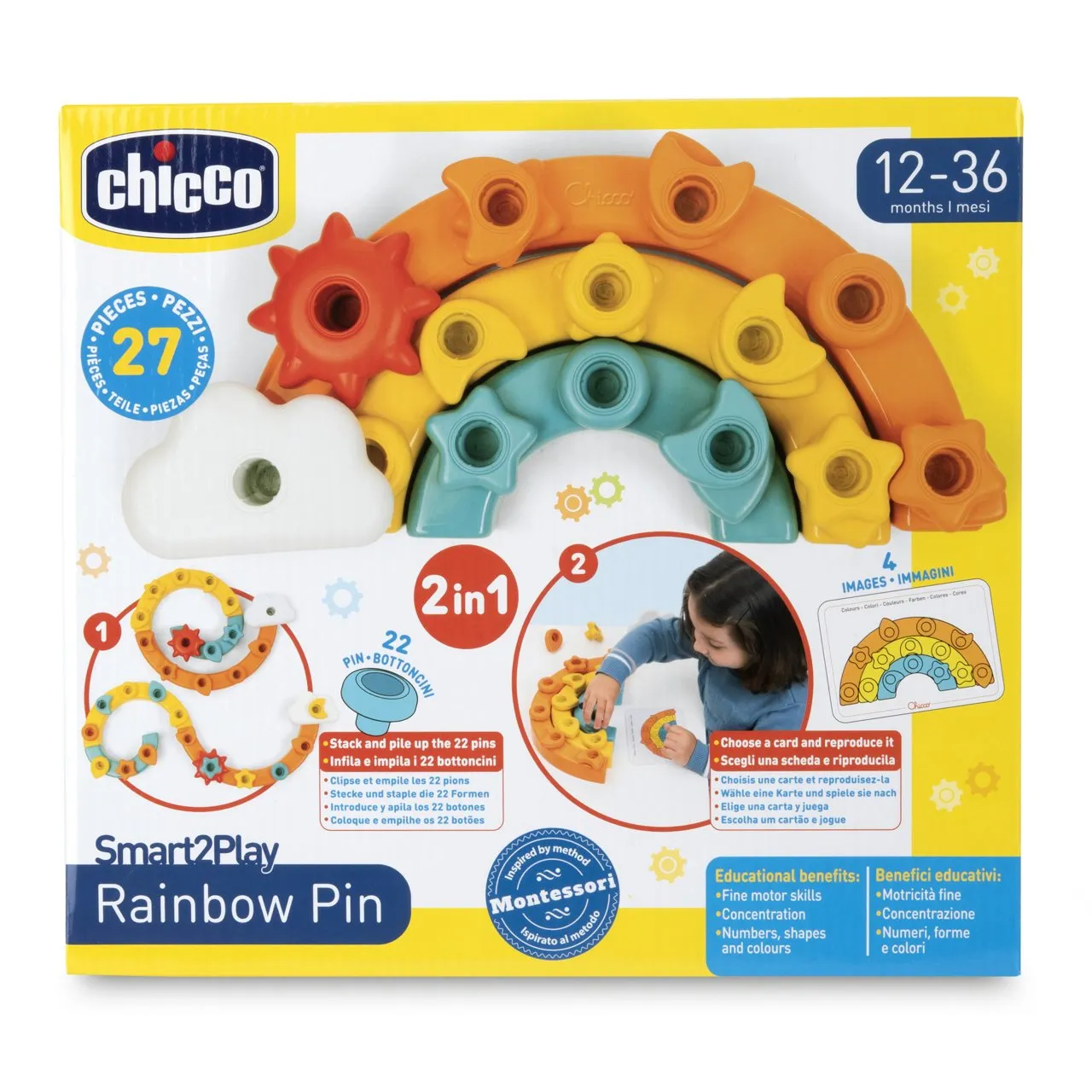 Chicco Regnboga Pinnar