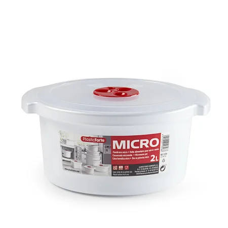PlastForte Örbylgjupottur 2L Hvítur