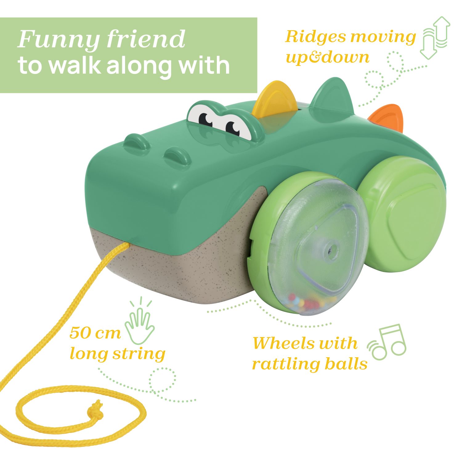 Chicco Krókódíll Pull Along - Image 6