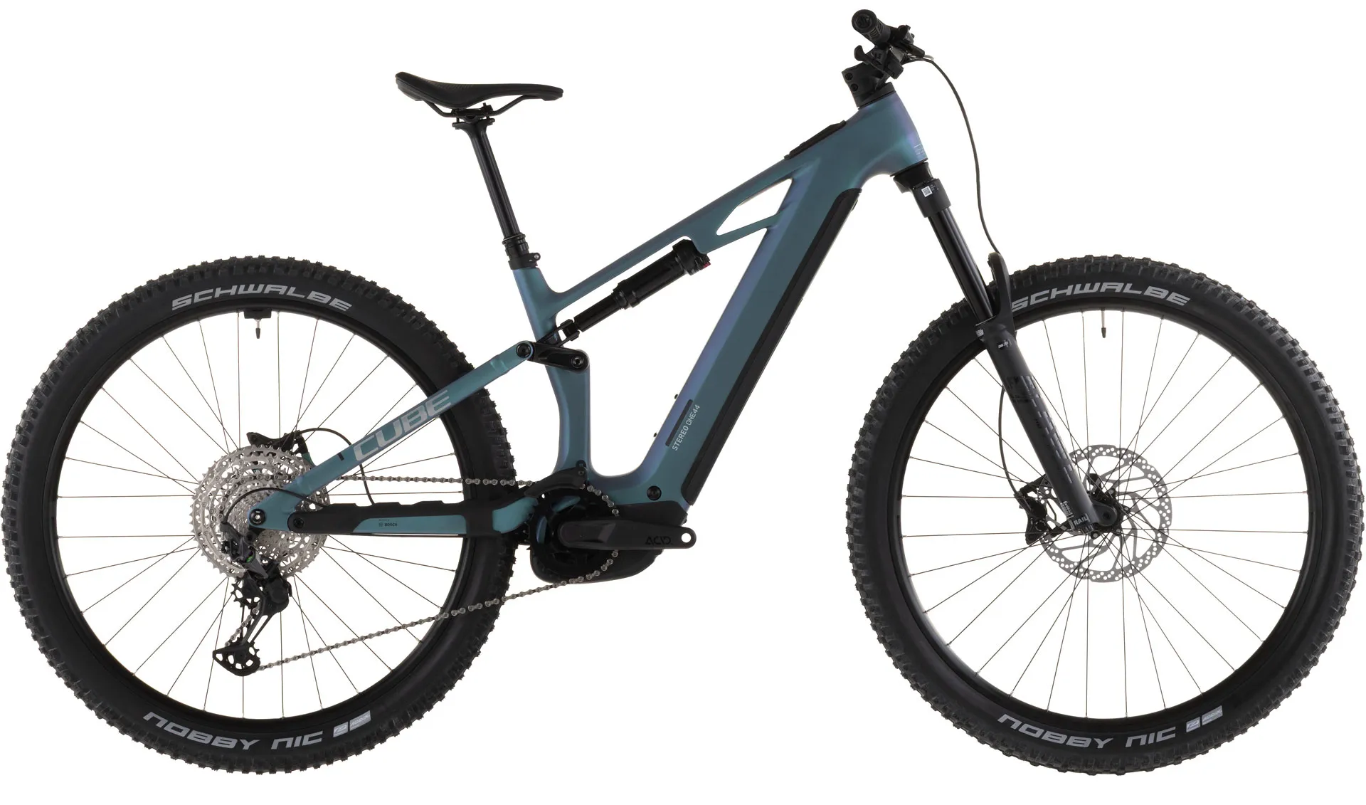 Cube Stereo Hybrid ONE44 HPC Race 800 Rafmagnshjól smaragdgrey´n´prism