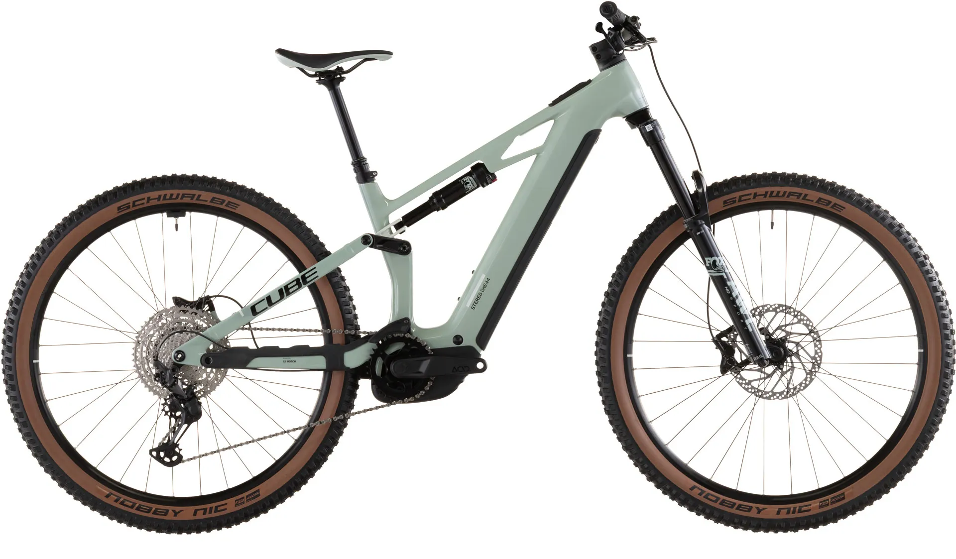 Cube Stereo Hybrid ONE44 HPC Race 800 Rafmagnshjól driedherbs´n´black