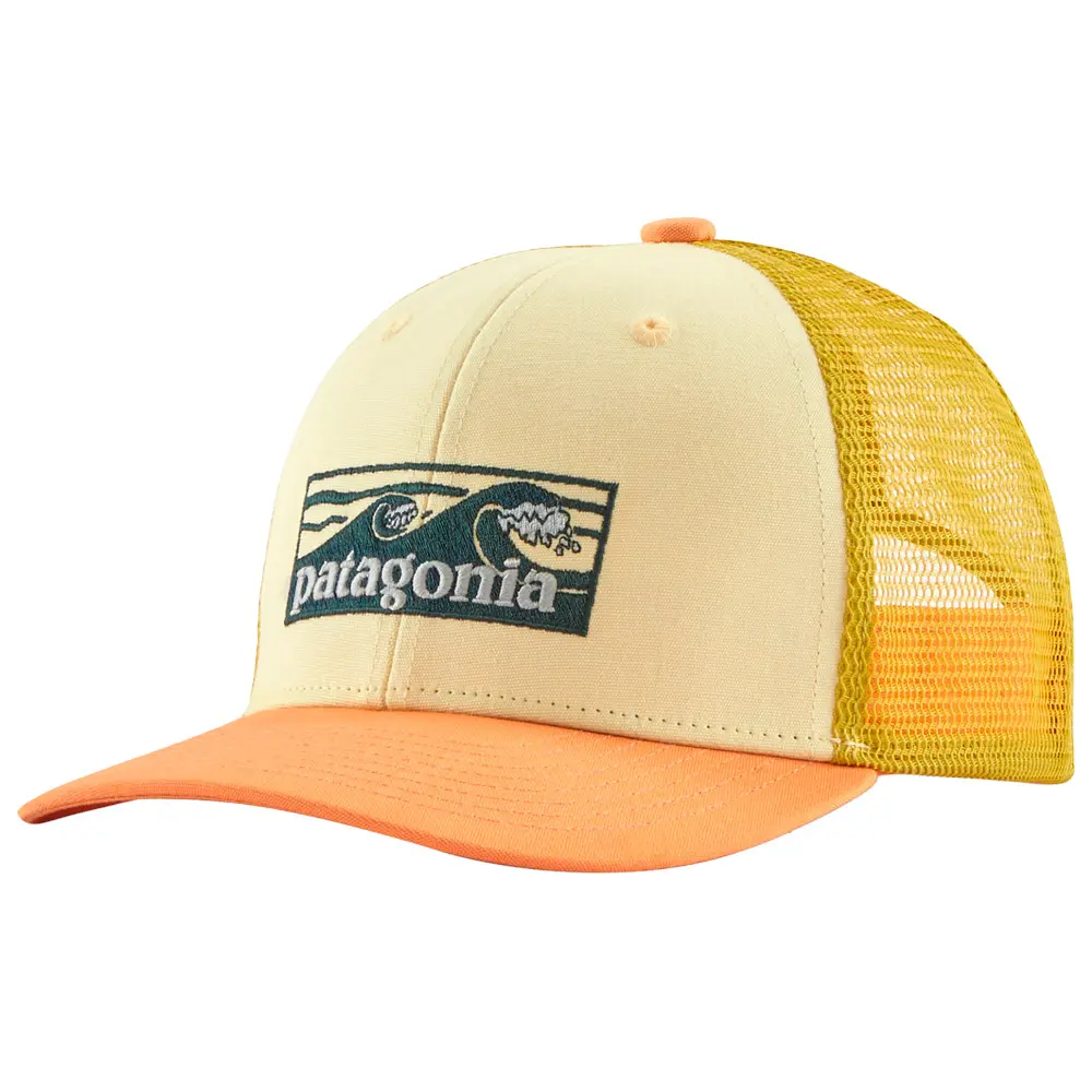 Patagonia Kids Trucker Barna Derhúfa Butter Yellow
