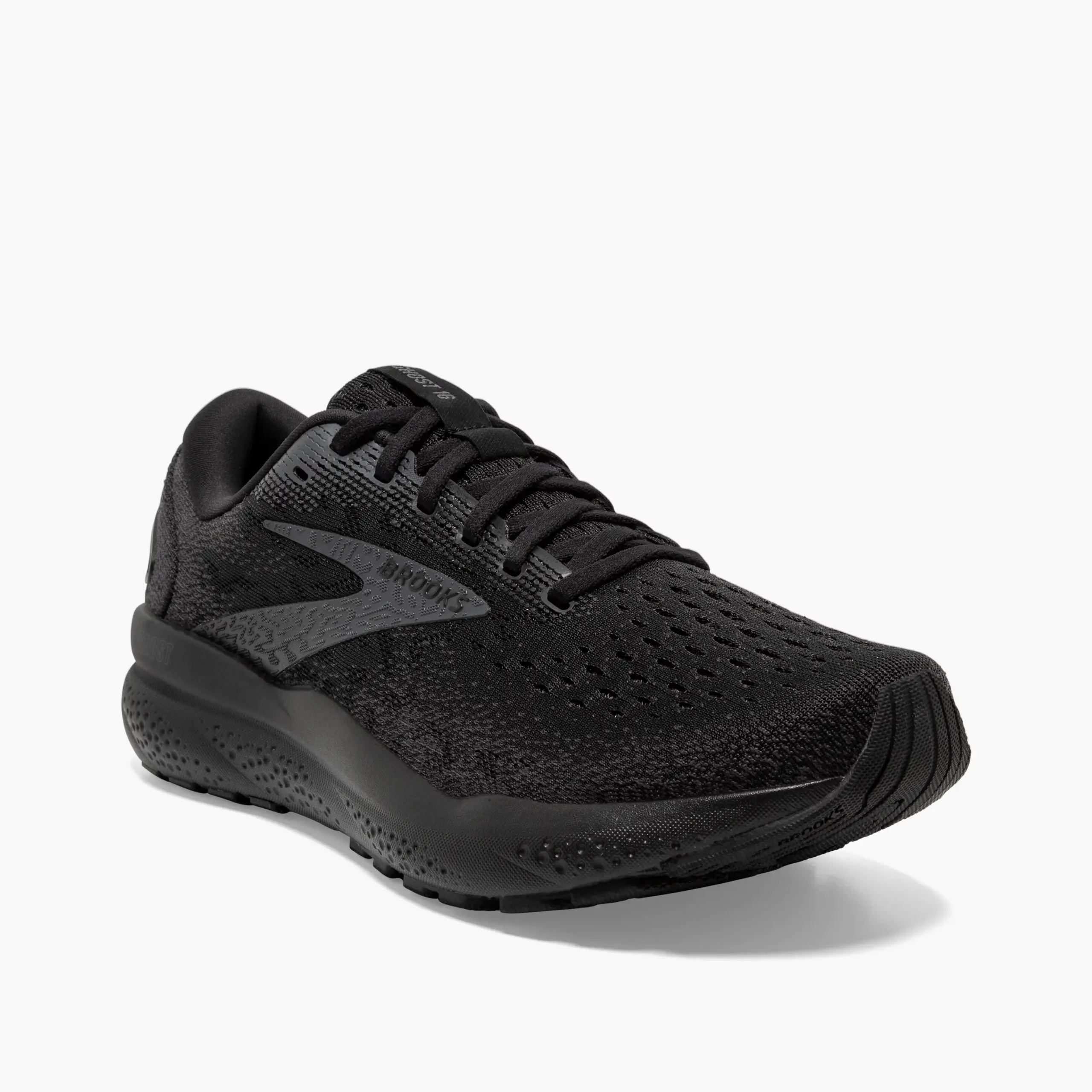 Brooks Ghost 16 Herra Hlaupaskór - Black/Black/Ebony - Image 2
