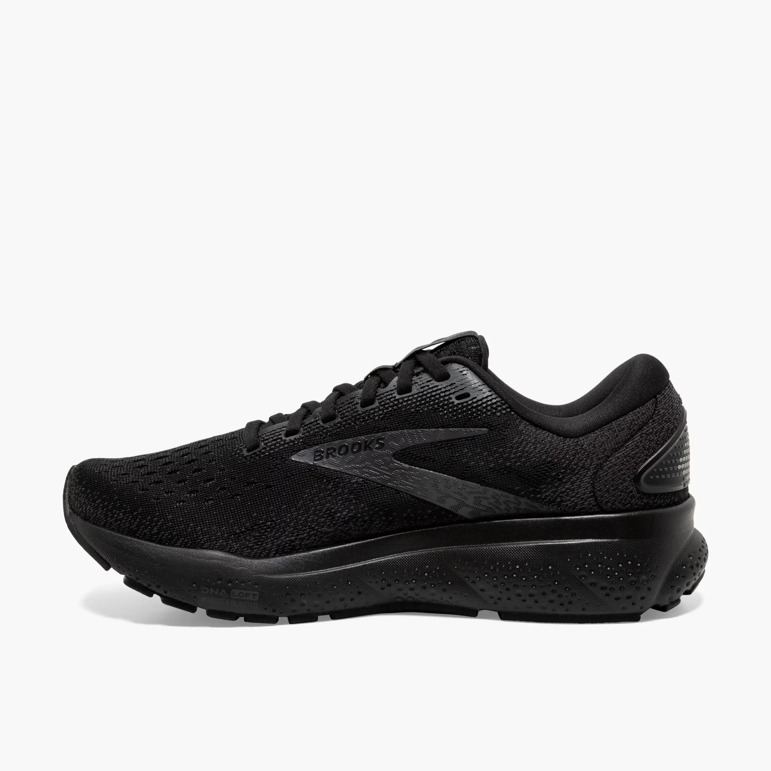 Brooks Ghost 16 Herra Hlaupaskór - Black/Black/Ebony - Image 4