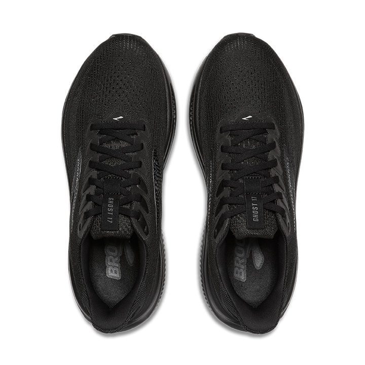 Brooks Ghost 17 Herra Hlaupaskór Black/Black/Ebony - Image 5