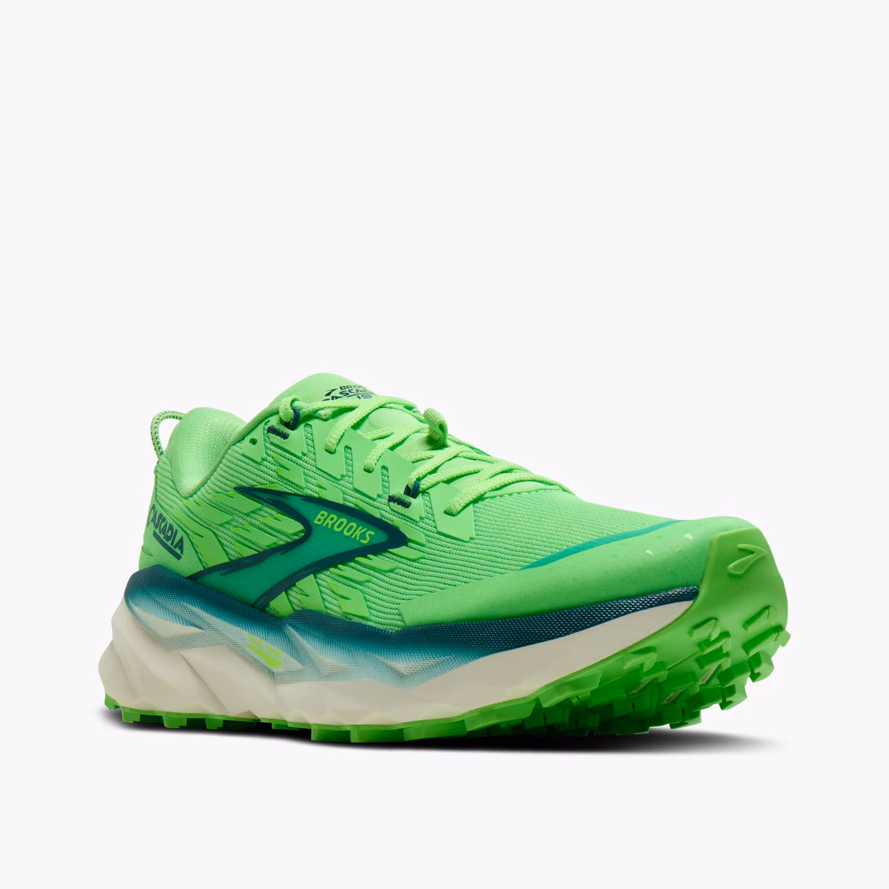 Brooks Cascadia 19 Herra Hlaupaskór Gecko/Atlantic Deep/Bluewash - Image 3