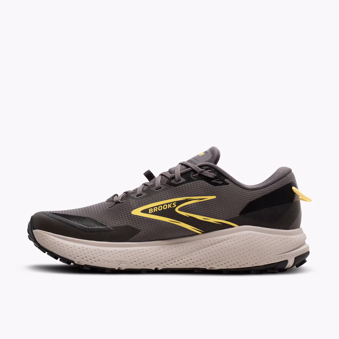Brooks Divide 6 Herra Hlaupaskór Rabbit/Black/Golden Hour - Image 5
