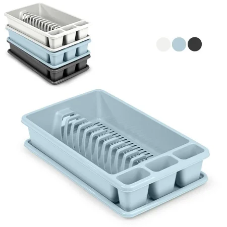 PlastForte Uppþvottagrind með bakka medium