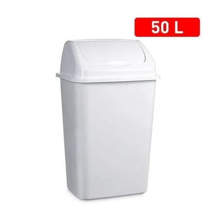 PlastForte Flokkunartunna með Veltiloki 50L hvít