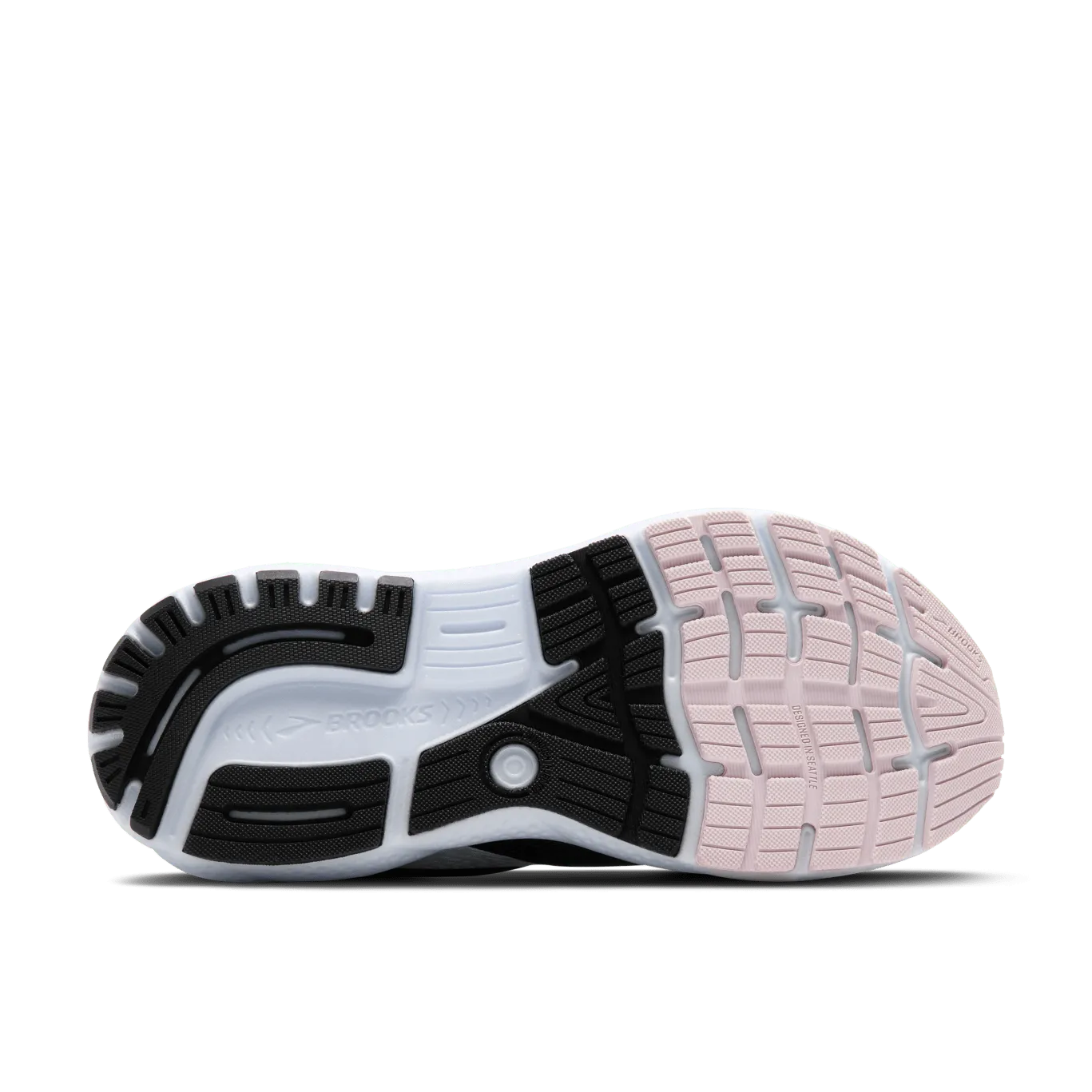 Brooks Ghost 16 Dömu Hlaupaskór Black/White/Orchid Ice - Image 6