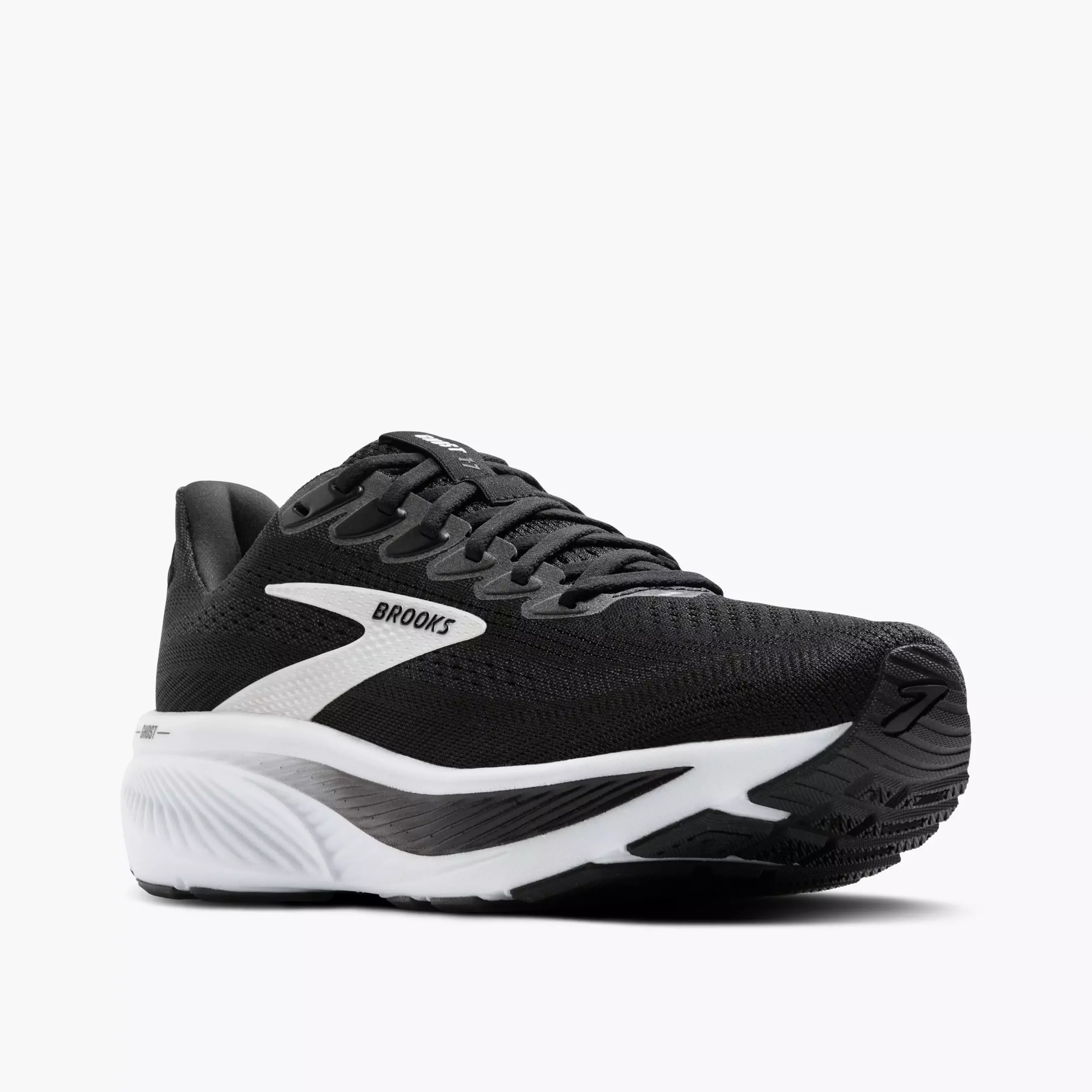 Brooks Ghost 17 Dömu Hlaupaskór Black/Grey/White - Image 3