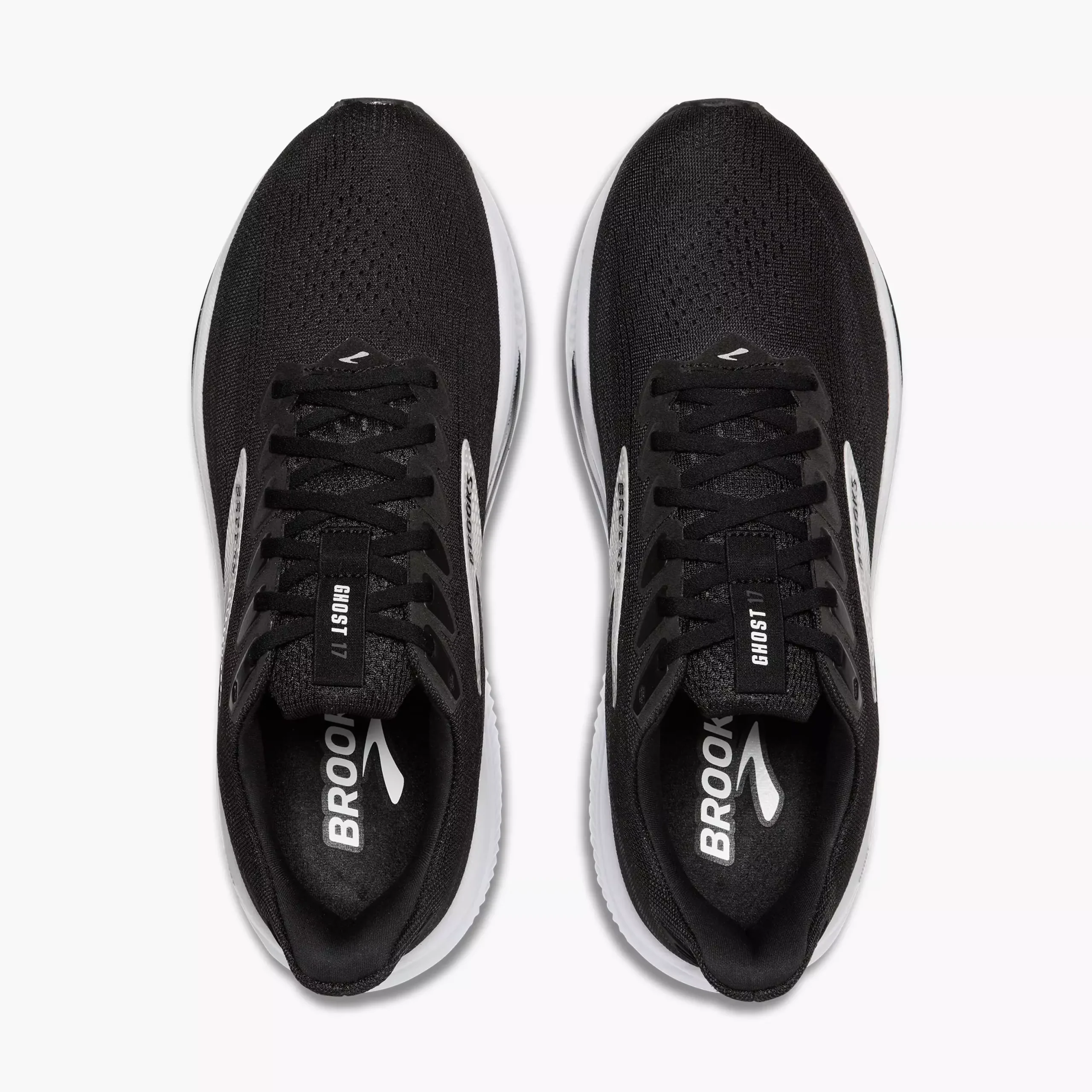 Brooks Ghost 17 Dömu Hlaupaskór Black/Grey/White - Image 4