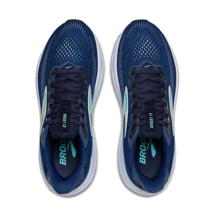 Brooks Ghost 17 Dömu Hlaupaskór Navy/Green/Turquoise - Image 5
