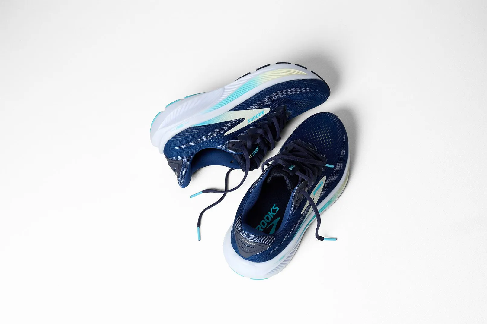 Brooks Ghost 17 Dömu Hlaupaskór Navy/Green/Turquoise - Image 7