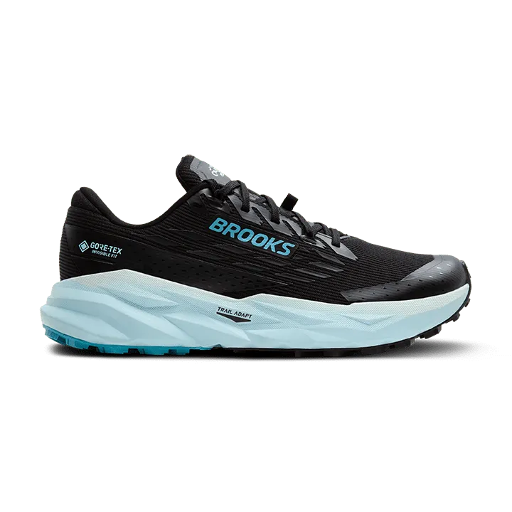 Brooks Cascadia 19 GTX Dömu Hlaupaskór Black/Ebony/Blue Flower