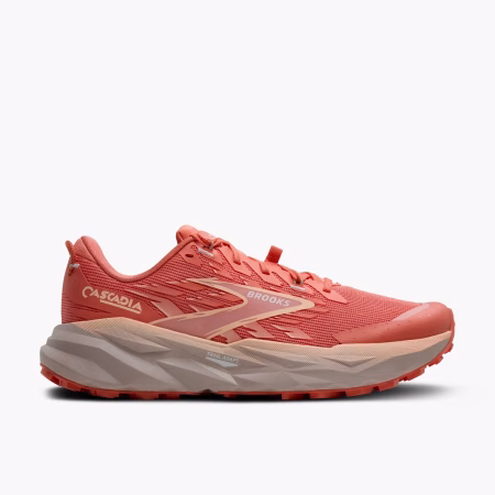 Brooks Cascadia 19 Dömu Hlaupaskór Peach Echo/Chateau/White