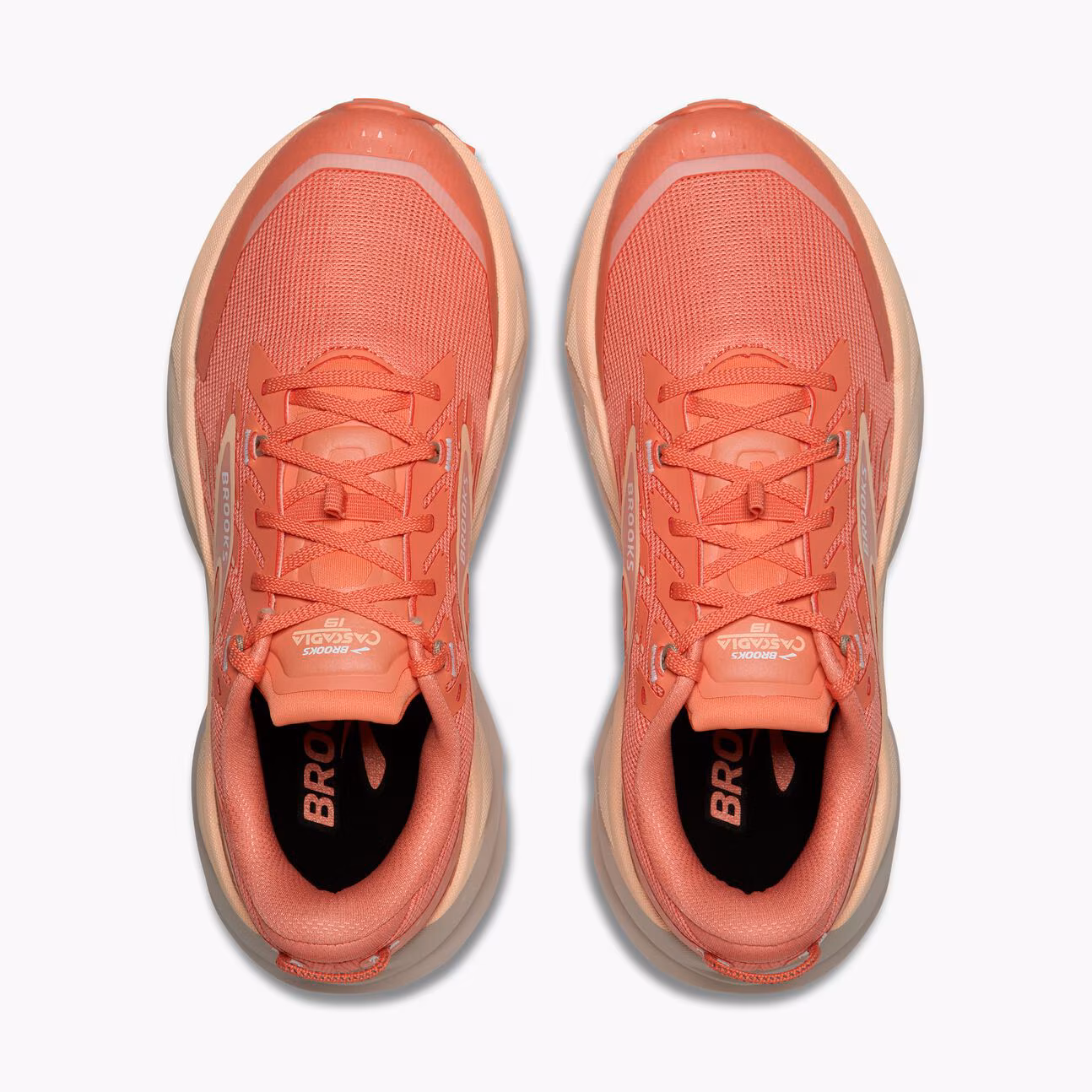 Brooks Cascadia 19 Dömu Hlaupaskór Peach Echo/Chateau/White - Image 4
