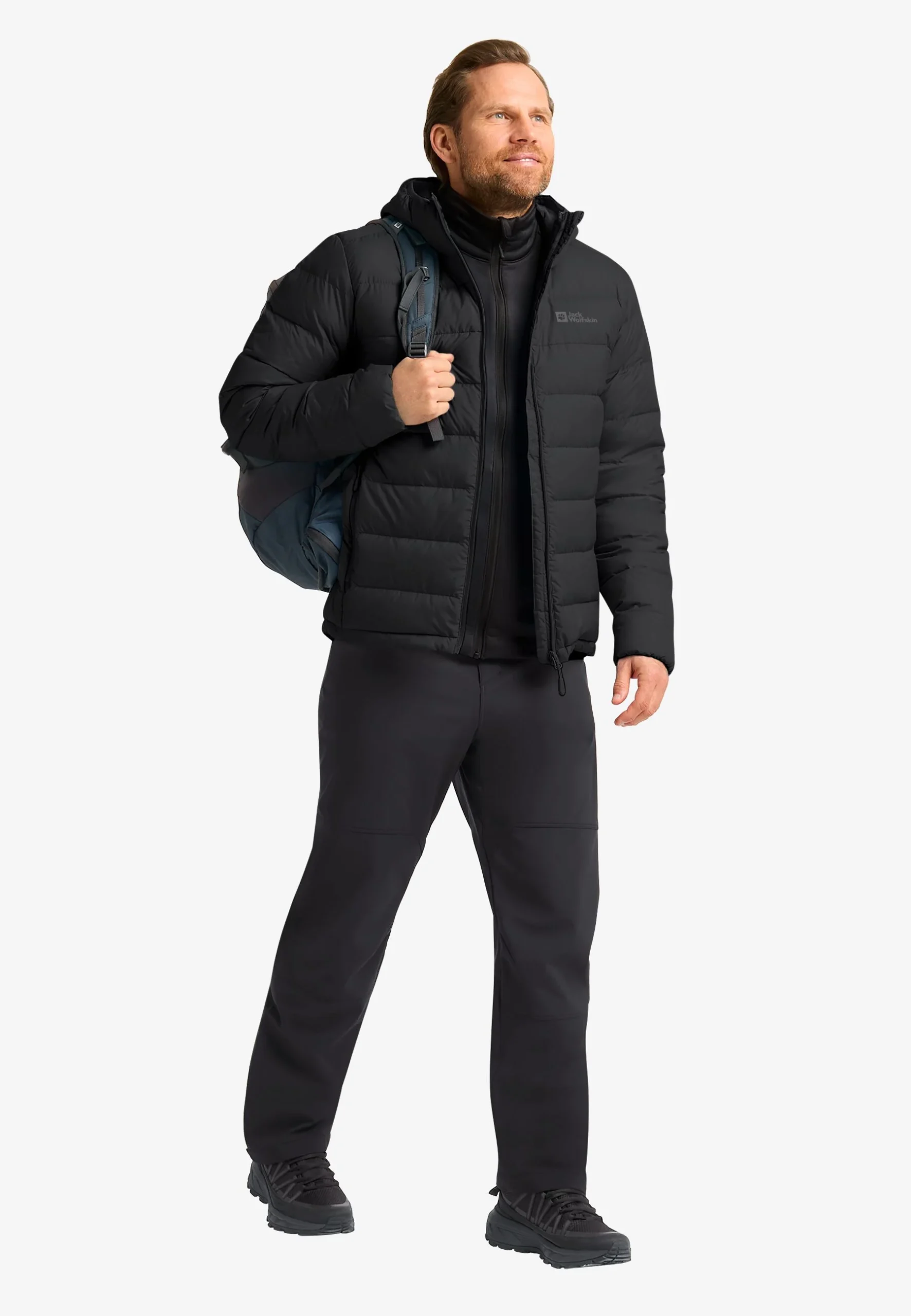 Jack Wolfskin Ather Herra Dúnjakki RDS Black - Image 3