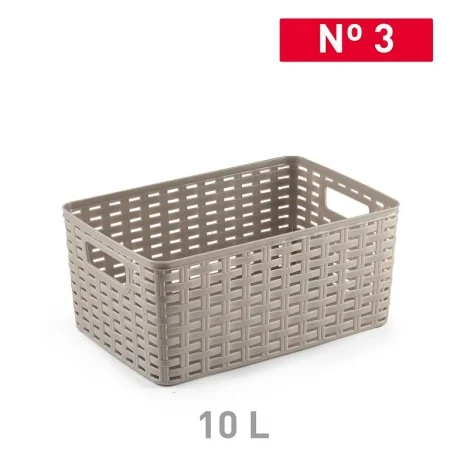 PlastForte Rattan Karfa 10L 33 x 22 cm TAUPE