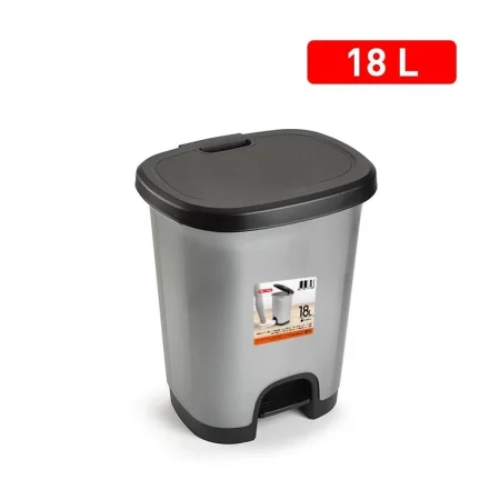 PlastForte Ruslafata 18L Svört/silfur
