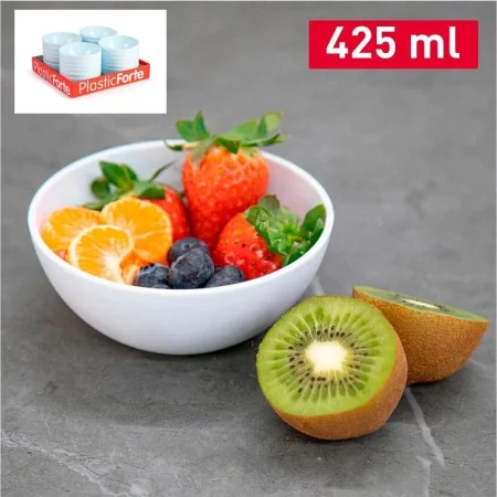PlastForte Skál 12cm 425ml hvít