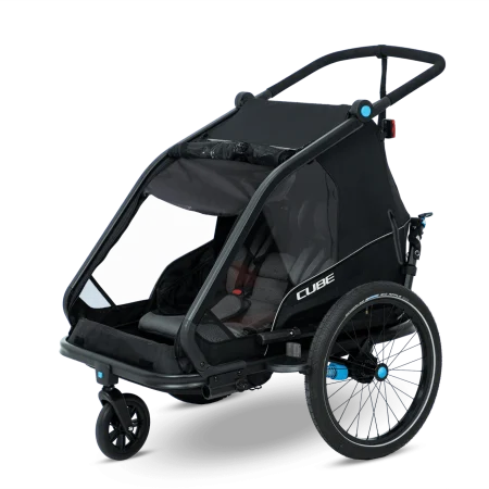 Cube Barna Hjólavagn Double CMPT Black