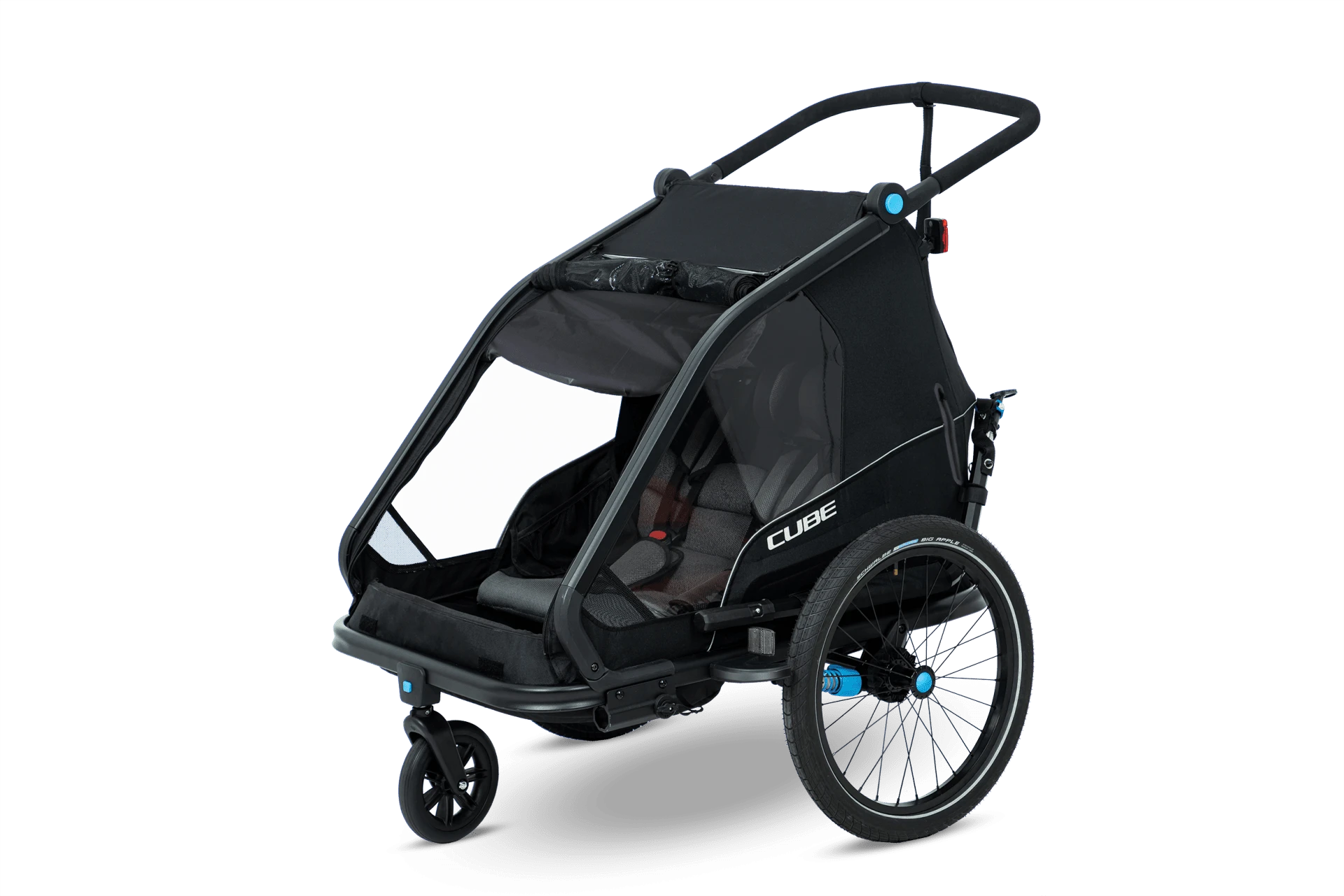 Cube Barna Hjólavagn Double CMPT Black