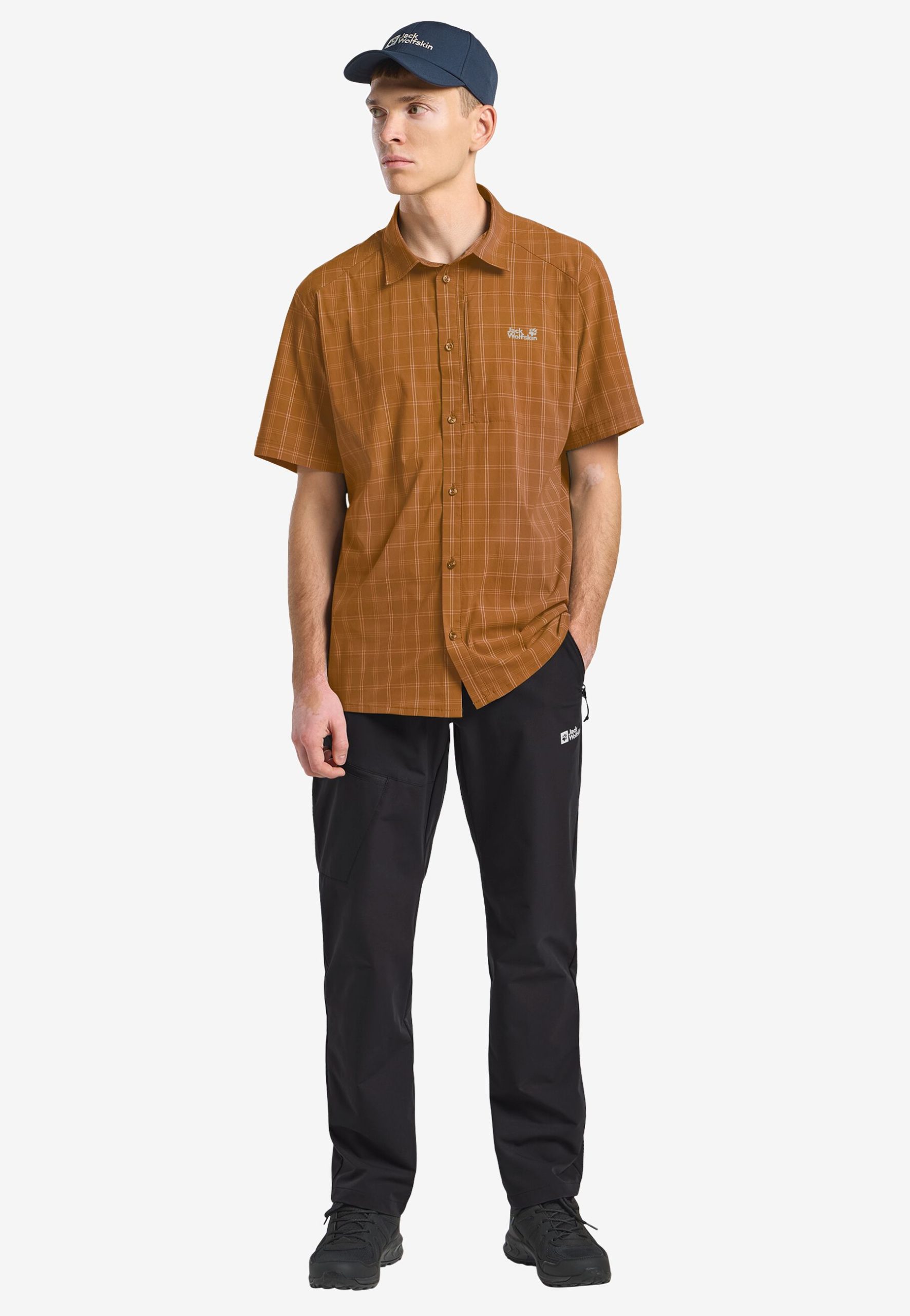Jack Wolfskin Norbo Herra Stuttermaskyrta Autumn Leaves - Image 3
