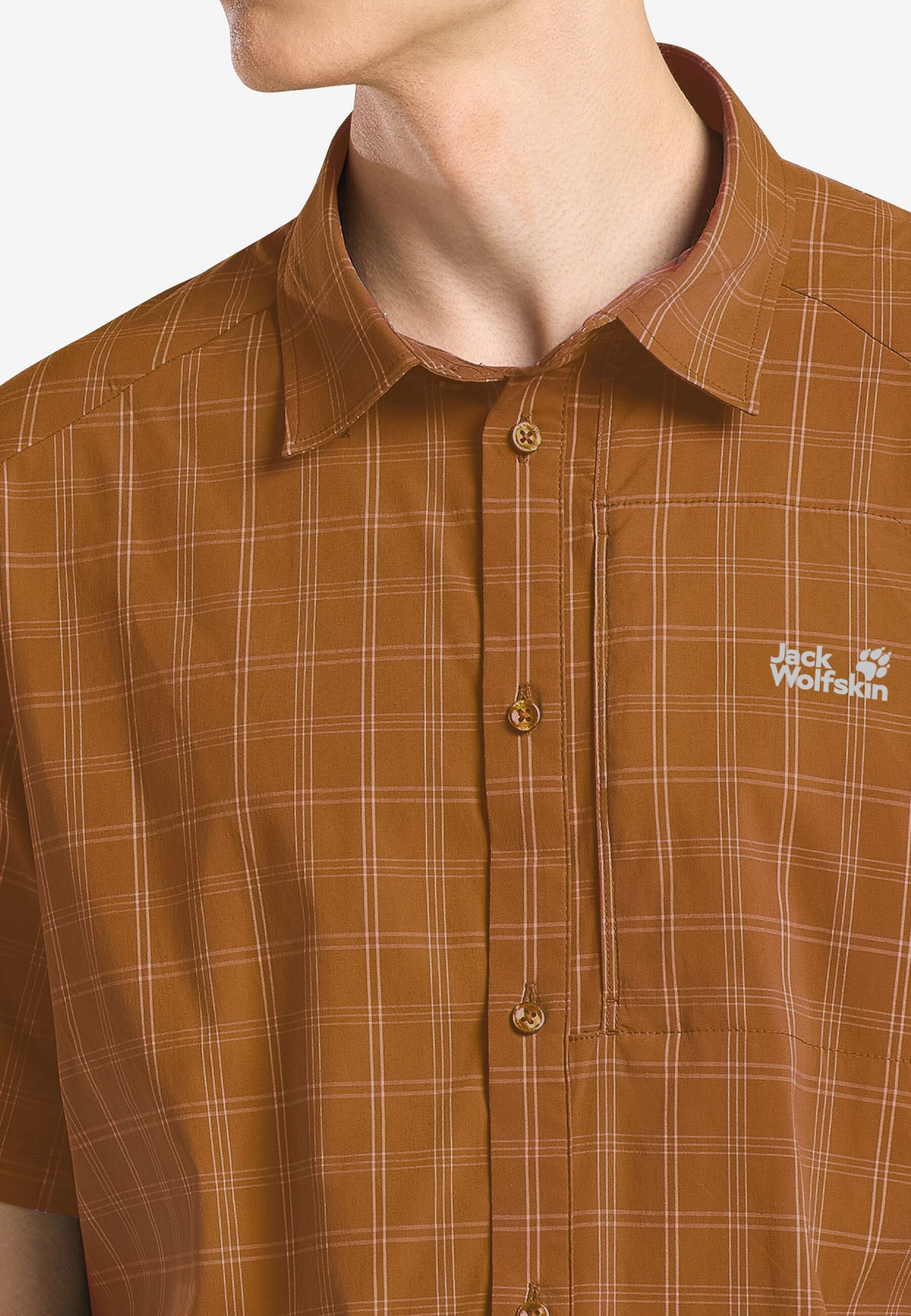 Jack Wolfskin Norbo Herra Stuttermaskyrta Autumn Leaves - Image 5