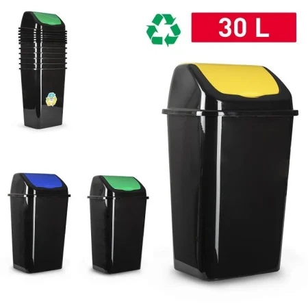 PlastForte Flokkunartunnur með veltiloki 30L 3 litir í boði