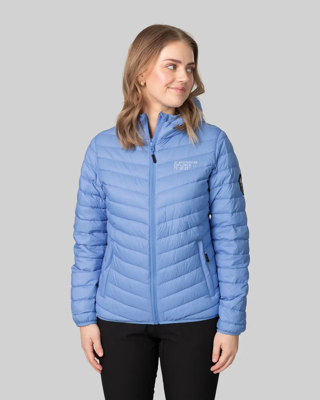 Scandinavian Explorer Dömu Dúnjakki Ultra Light Blue Bel Air