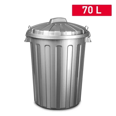 PlastForte Drum tunna m loki City 70 L SILVER