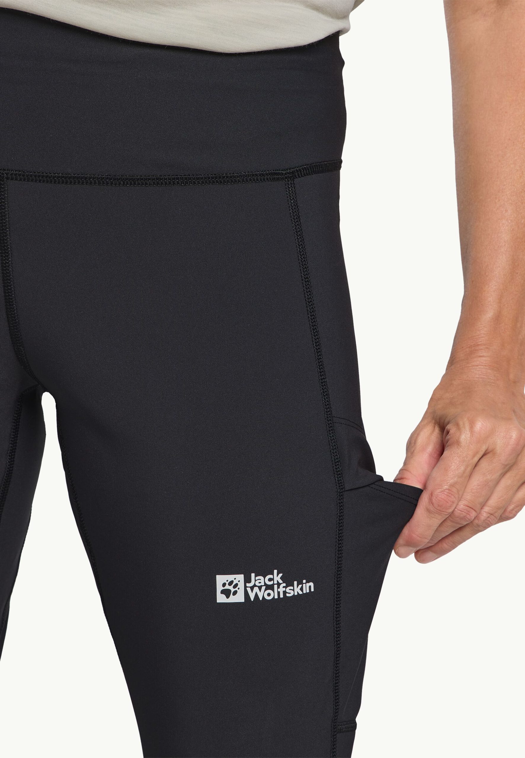 Jack Wolfskin Kammweg Dömu Leggings black - Image 7
