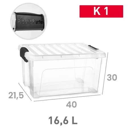 PlastForte Kassi klip No. 1 16,5 L BLACK