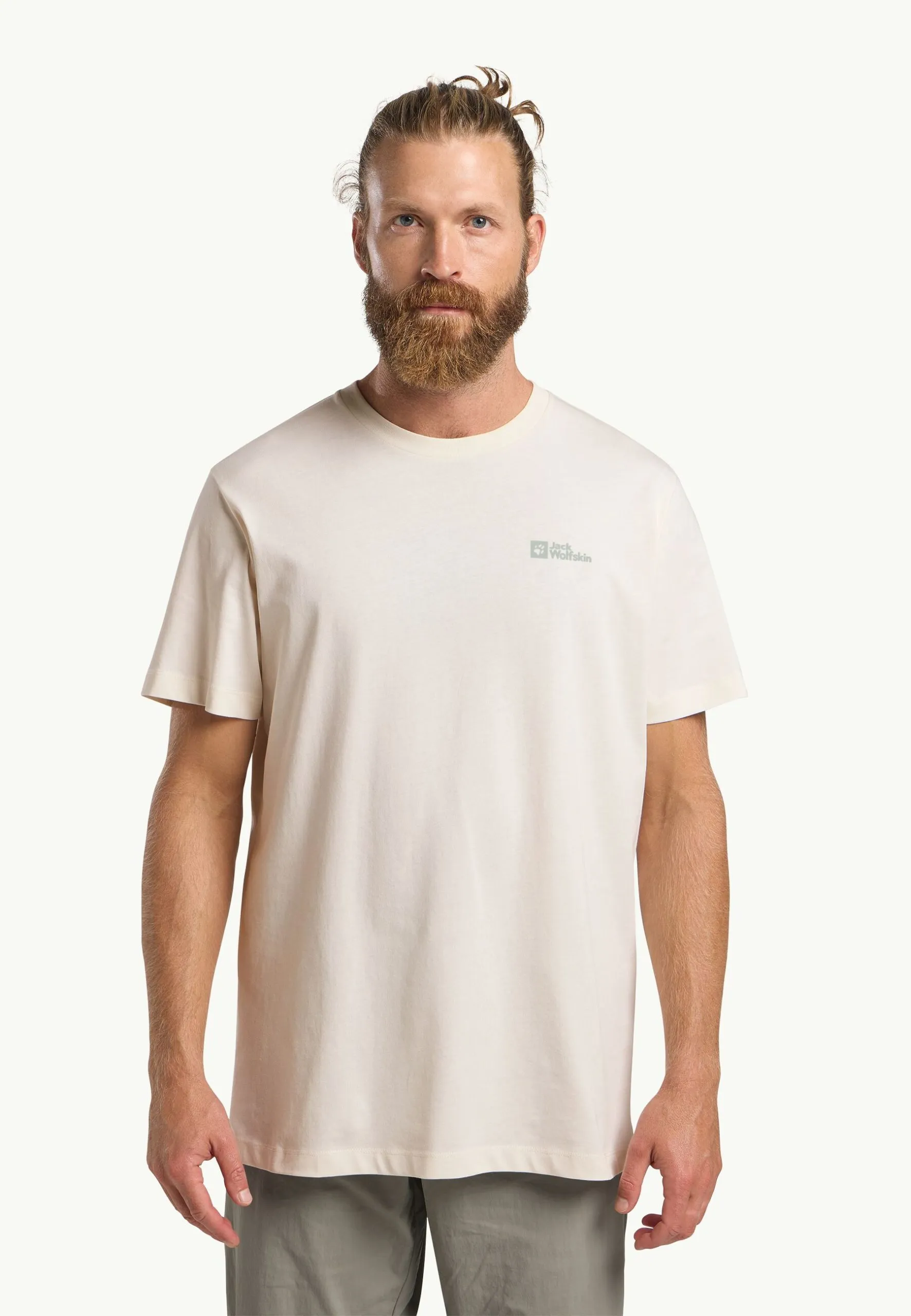Jack Wolfskin Essential Herrabolur Cotton White