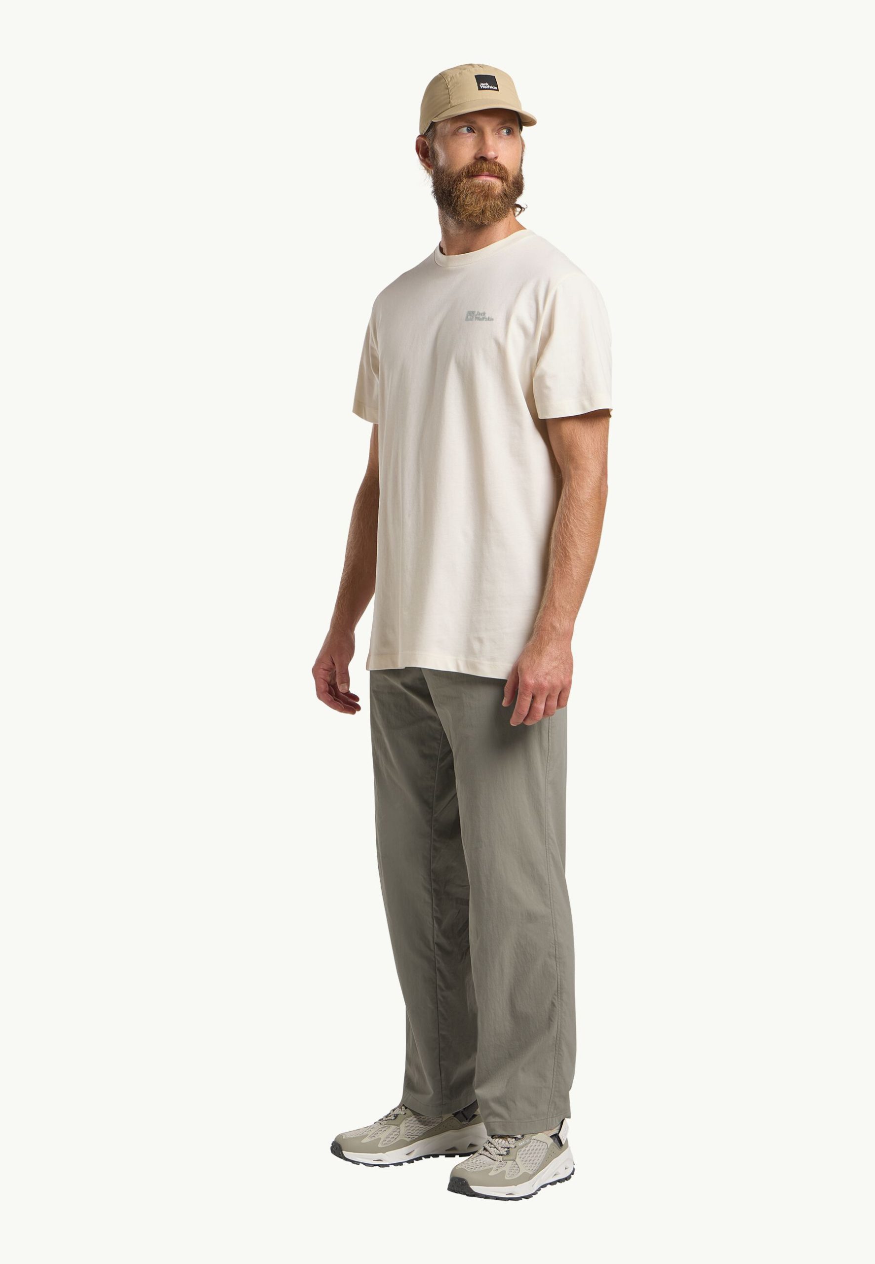 Jack Wolfskin Essential Herrabolur Cotton White - Image 3