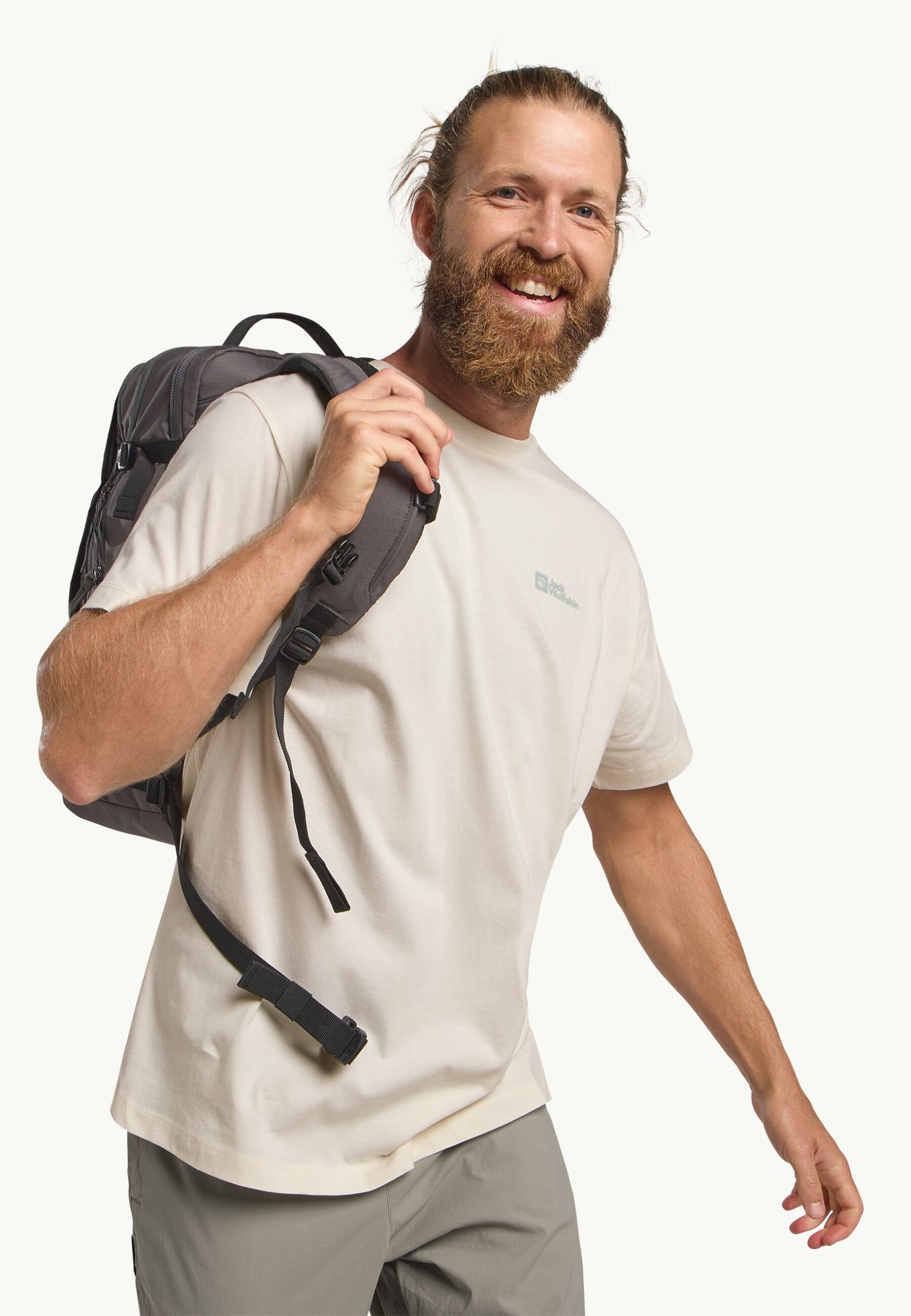 Jack Wolfskin Essential Herrabolur Cotton White - Image 4