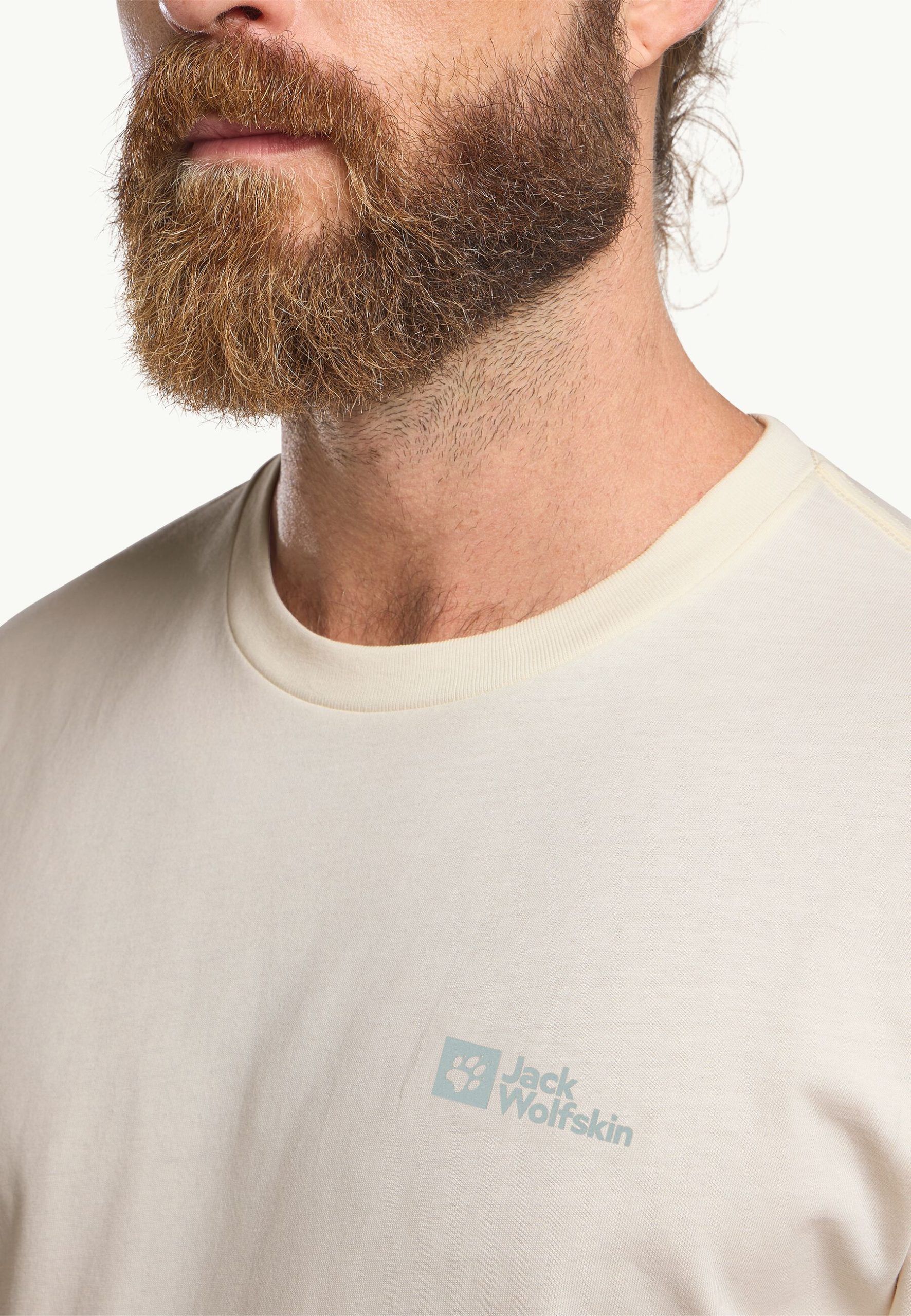 Jack Wolfskin Essential Herrabolur Cotton White - Image 5
