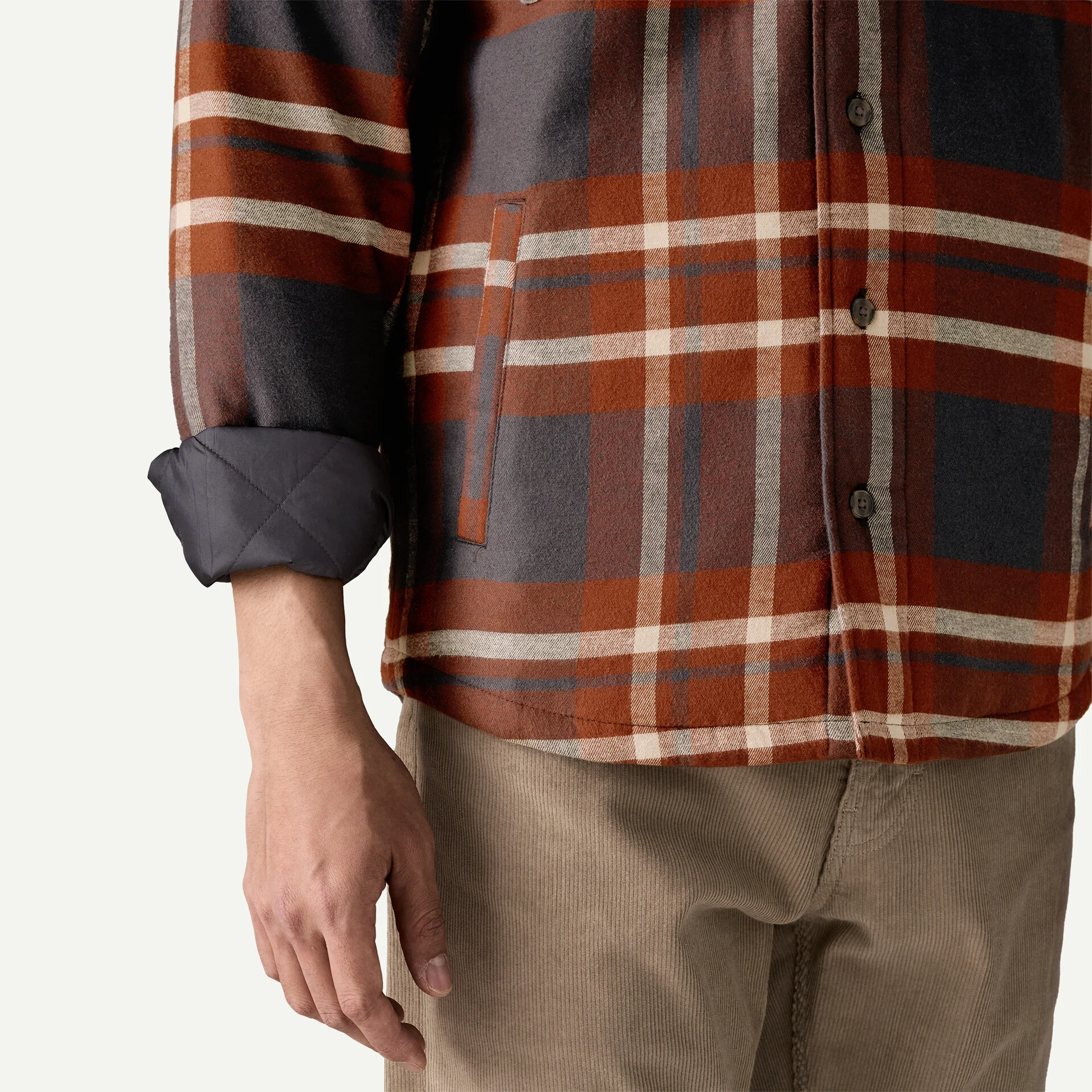 Patagonia Insulated FjordFlannel Skyrtujakki Ashore: Ink Blk - Image 7