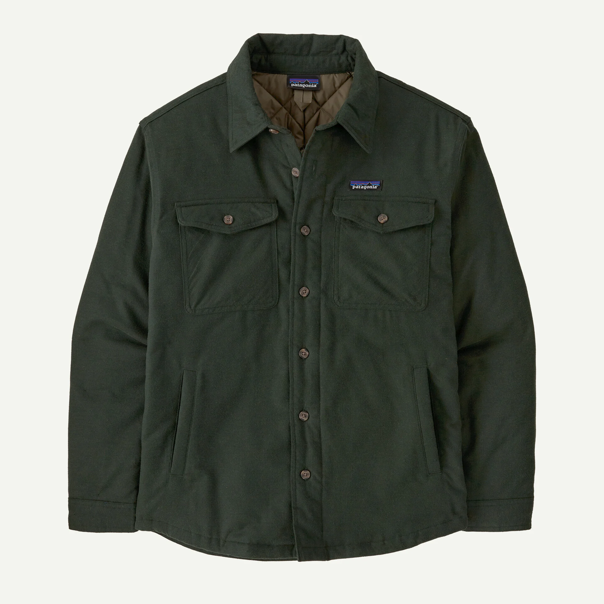 Patagonia Insulated FjordFlannel Skyrtujakki Old Growth Green