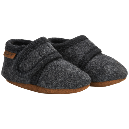 En Fant Barna Ullar Inniskór Dark Grey