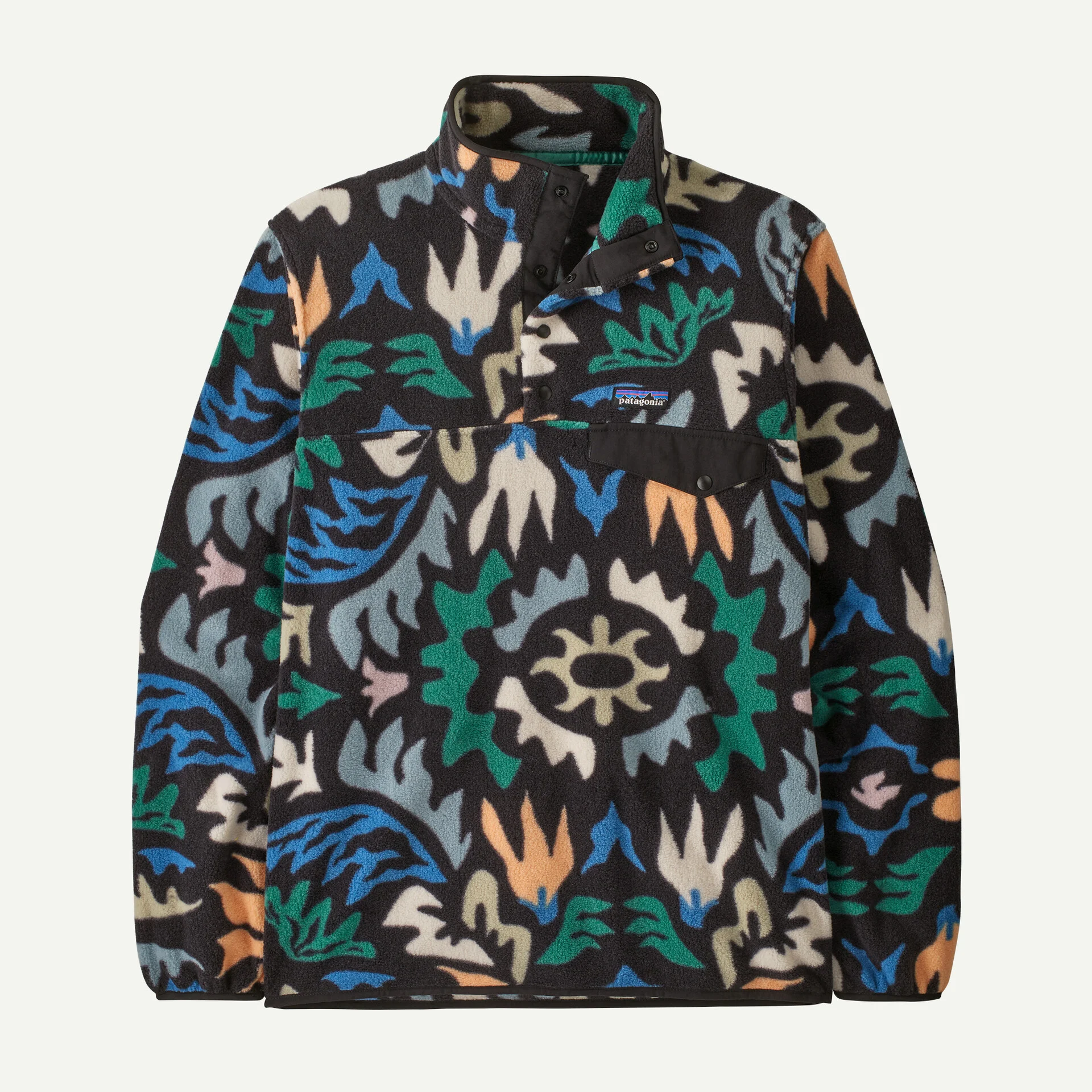 Patagonia Synchilla Snap-T Herra Flíspeysa Kaleido Black