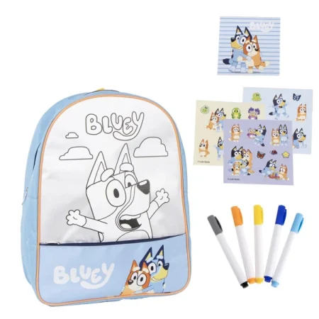 Bluey taska til að lita og föndur