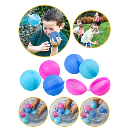 Happy Summer Endurnýtanlegar Vantsbombur Ø6,5cm 6-Pack