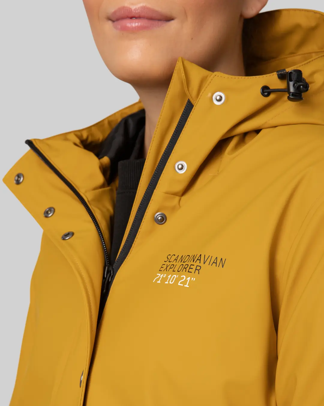 Scandinavian Explorer Dömu Regnkápa PU Yellow - Image 4