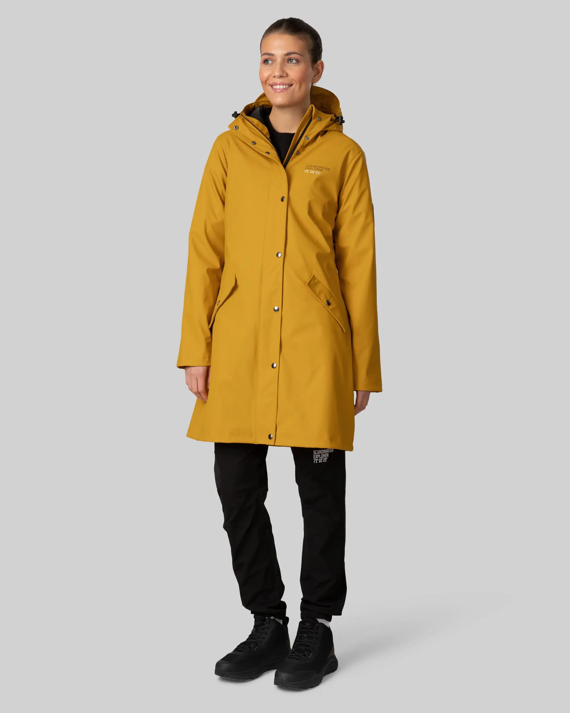 Scandinavian Explorer Dömu Regnkápa PU Yellow - Image 2