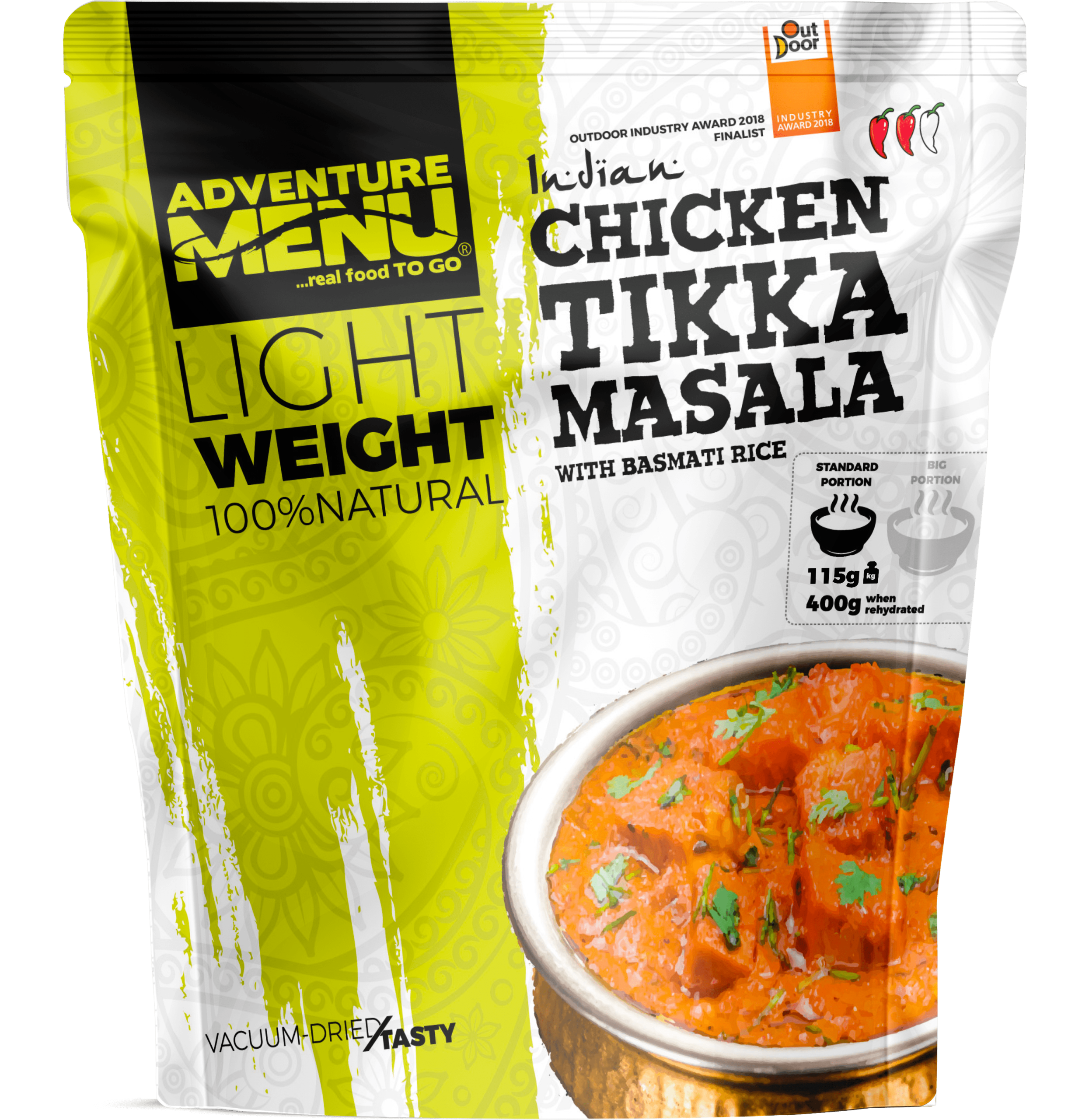 Adventure Menu Chicken Tikka Masala með Basmati hrísgr. 115g