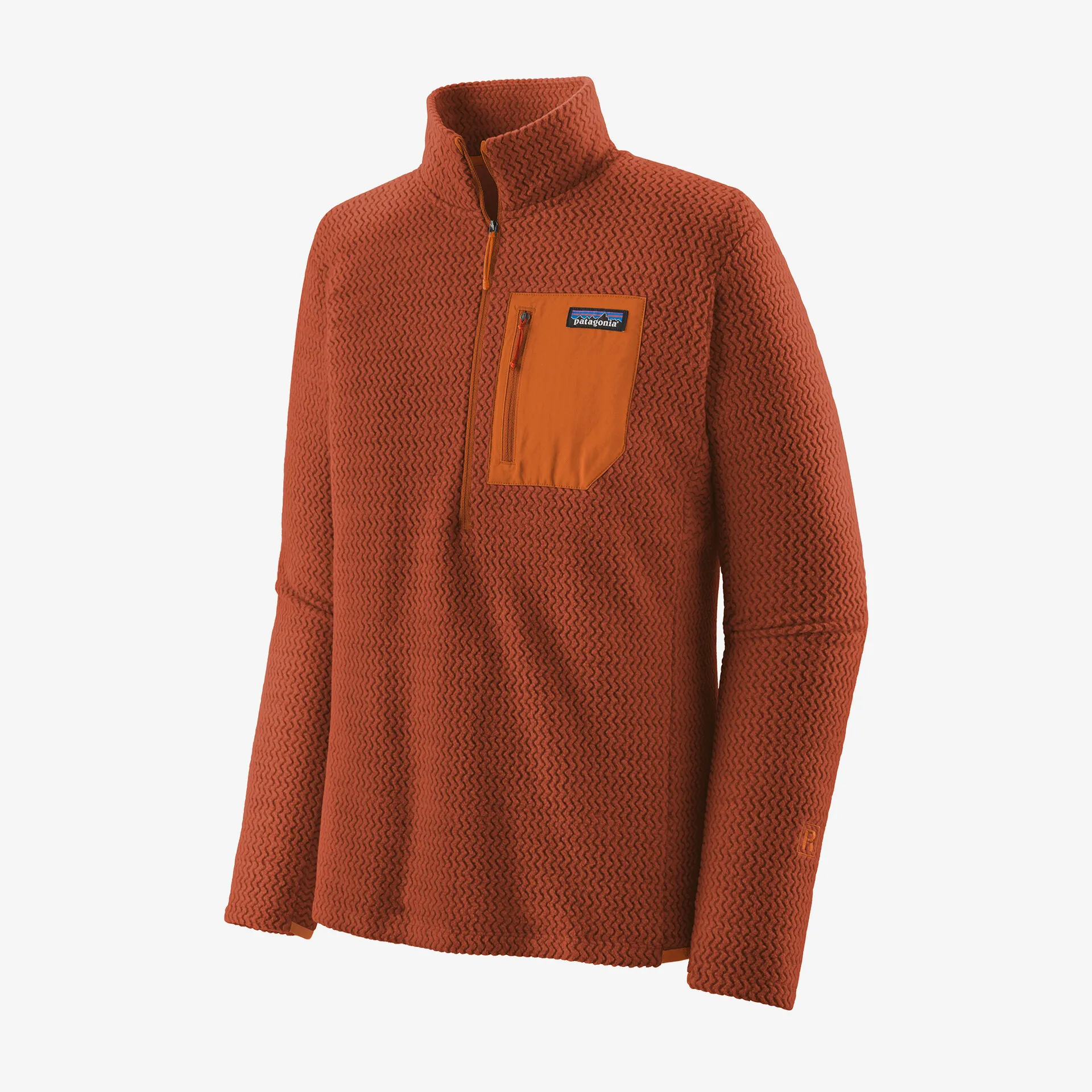 Patagonia R1 Air Zip Neck Herra Flíspeysa Burnished Red