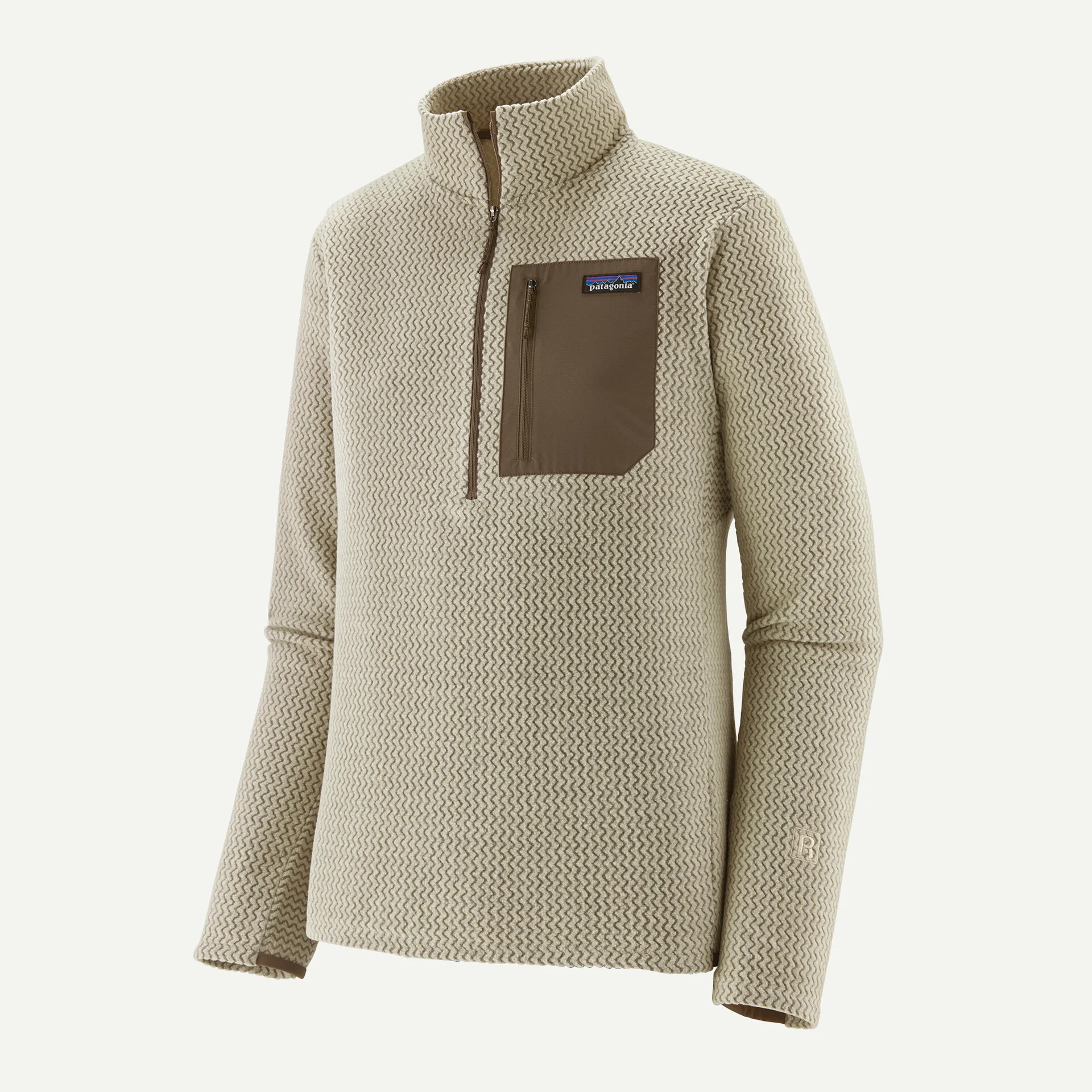 Patagonia R1 Air Zip Neck Herra Flíspeysa Pelican